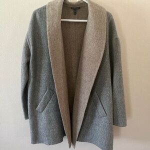 Eileen Fisher Kimono Style Shawl Collar Alpaca Coat ( Size: XS)